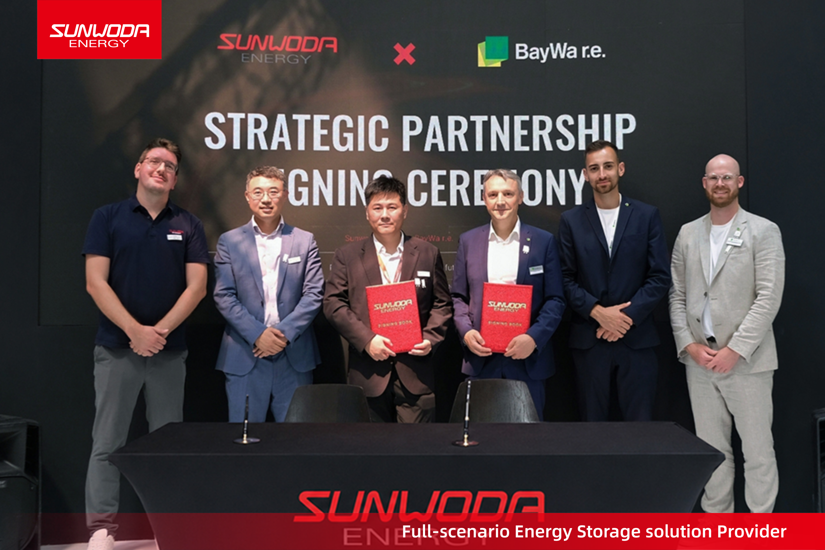 Sunwoda Energy BayWa r.e. Partnerschaft Unterzeichnung München